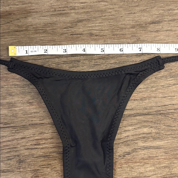 NWT [Oneone] Ariel Black Side-Tie Bikini Swim Swimsuit Bottoms Women’s S - Picture 9 of 13